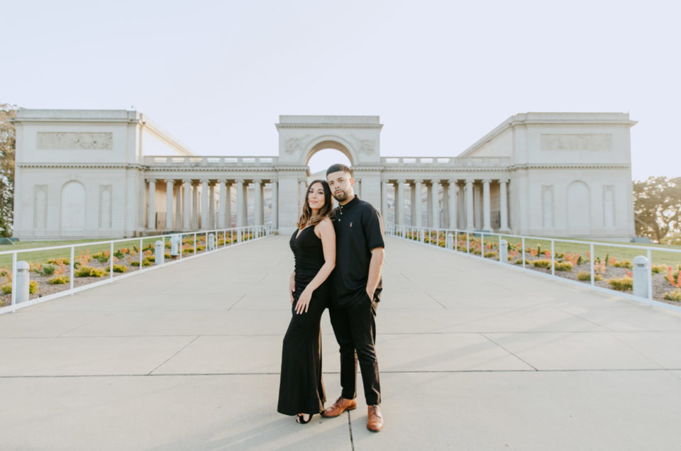 Claudia + Freddy: Legion of Honor + Palace of Fine Arts Engagement