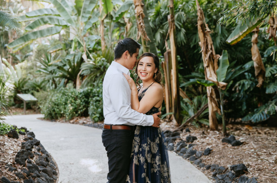 Teresa + Johnny: Los Angeles County Arboretum Engagement